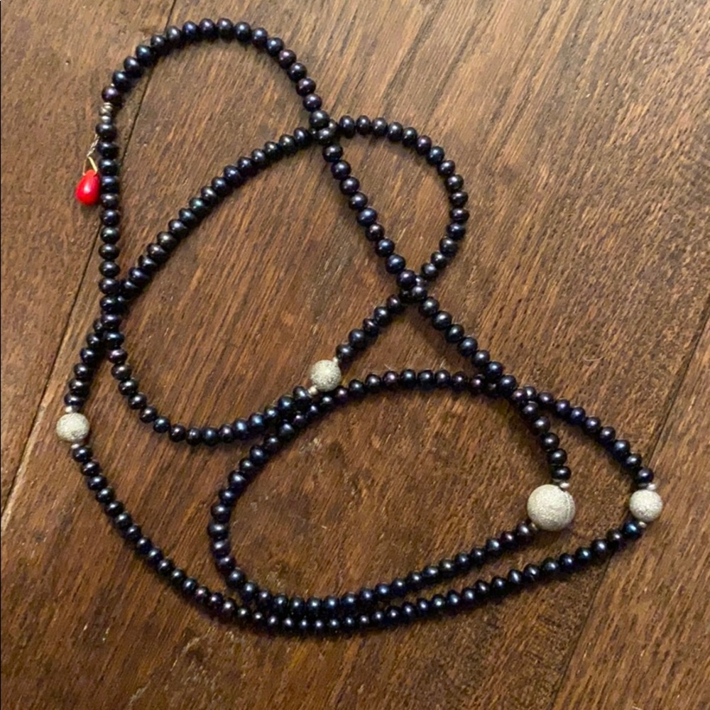 2/$20 Long pearl and bead necklace